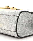 Galassia Small Padlock Shoulder Bag Argento