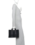 Canvas Herline PM Tote Black