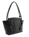 French Calfskin Maxi Intrecciato Arco 33 Black