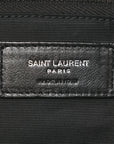 Lambskin Quilted Small Loulou Puffer Monogram Chain Satchel Black
