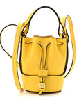 Calfskin Mini Balloon Bucket Bag Yellow