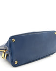 Saffiano Lux Medium Promenade Tote Bluette