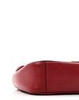 Calfskin Matelasse Small GG Marmont Shoulder Bag Hibiscus Red