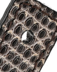 Lizard Medium Classic Box Flap Bag Natural