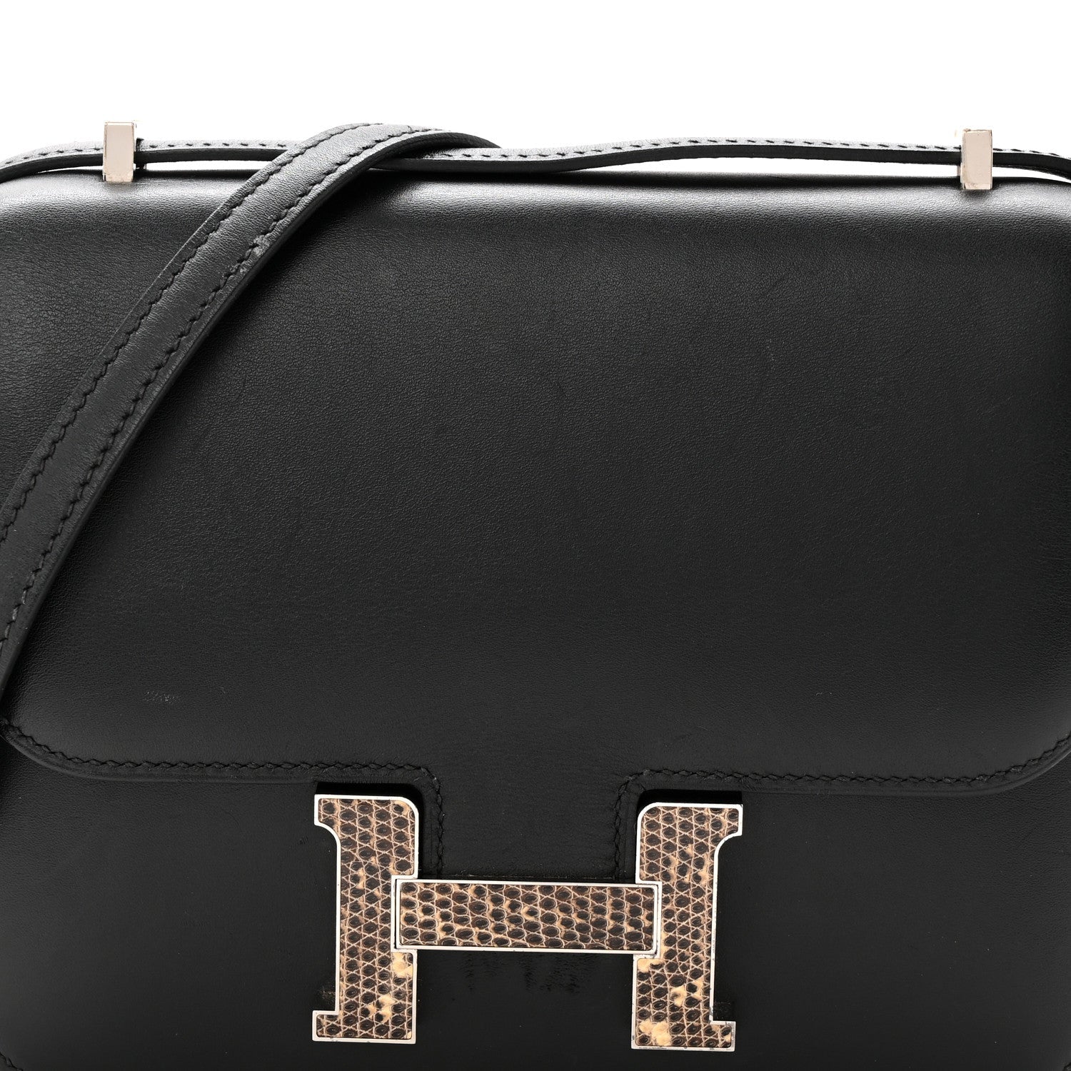 Veau Monsieur Lizard Constance 18 Black Ombre
