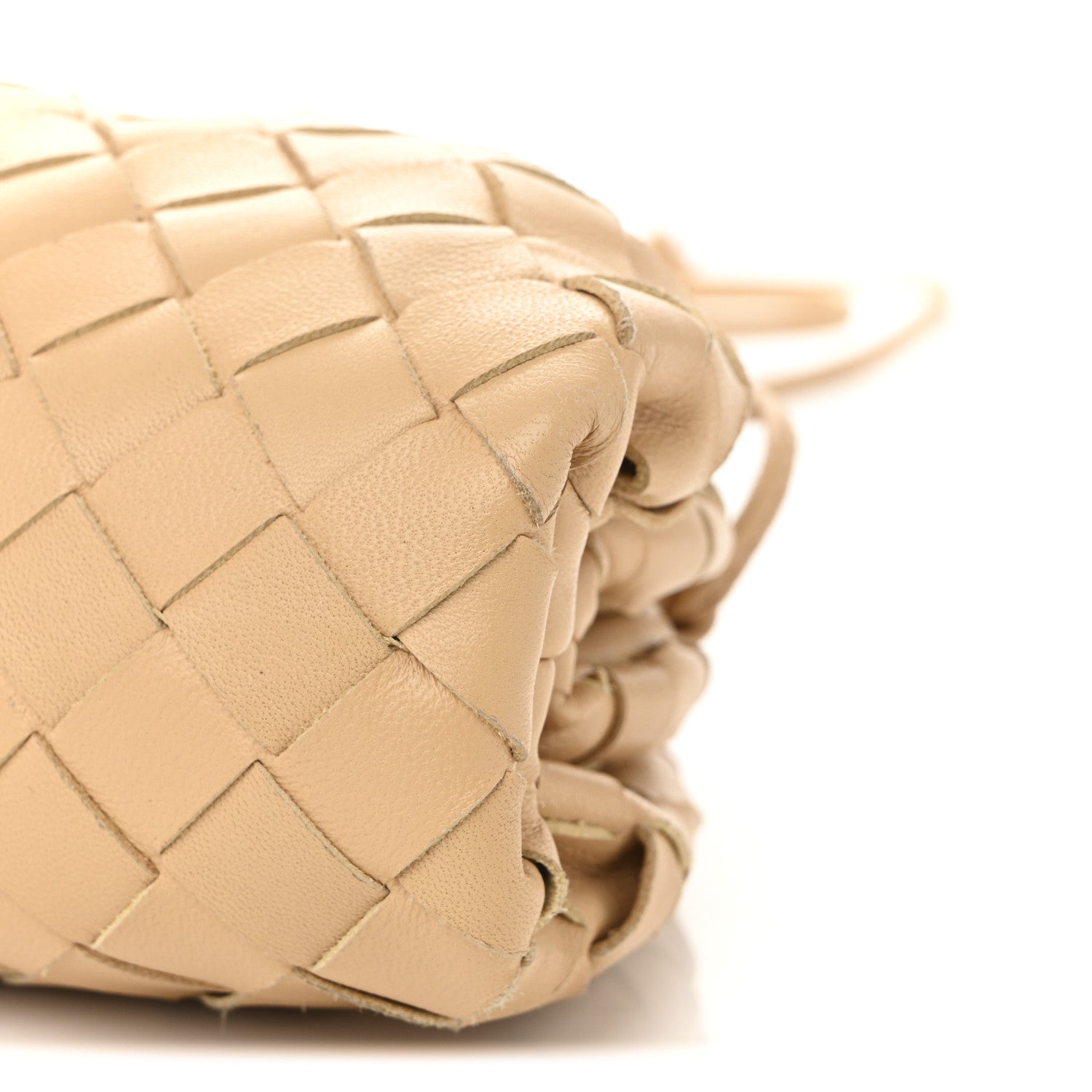 Nappa Intrecciato The Mini Pouch Almond