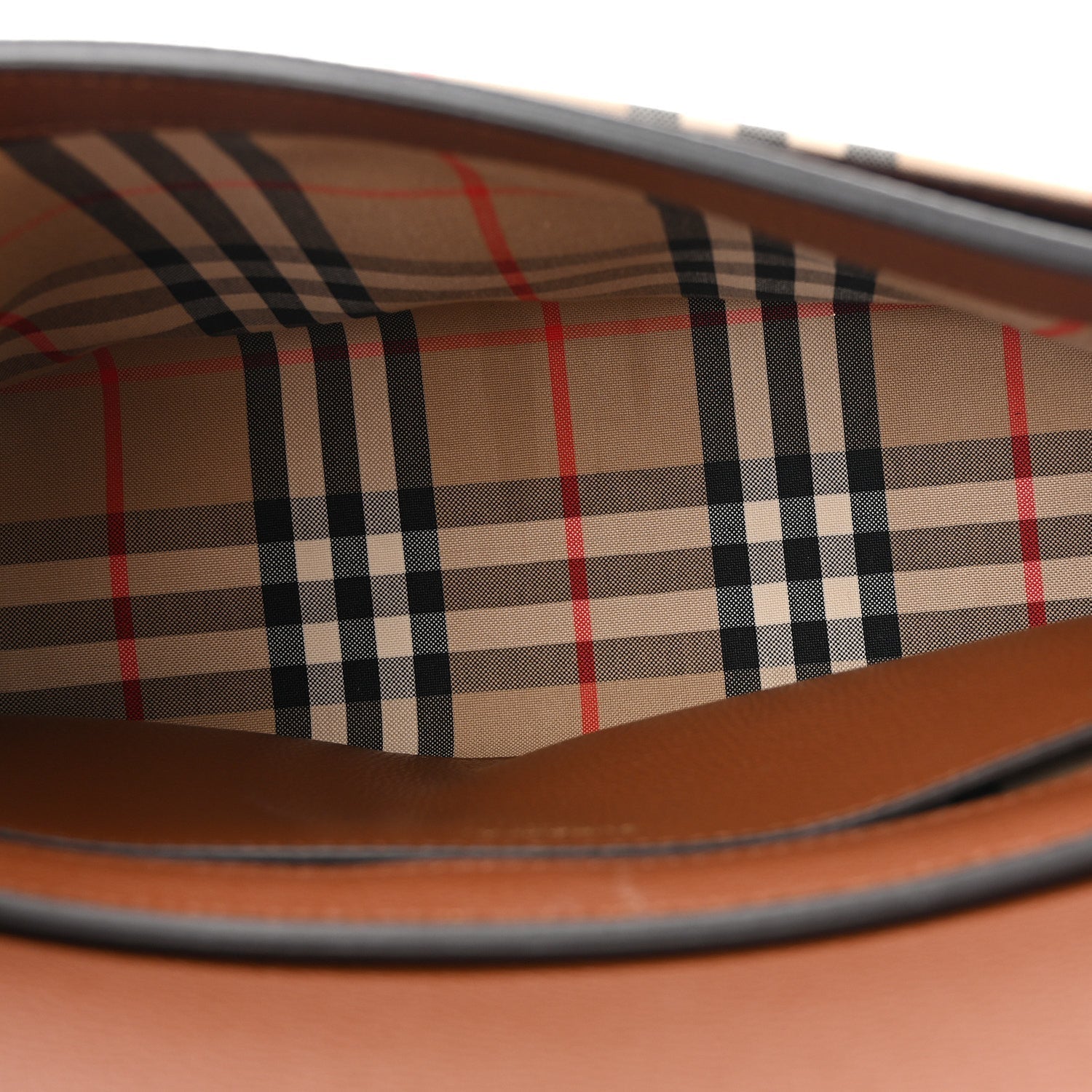 Calfskin Vintage Check Note Crossbody Bag Tan