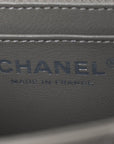 Lambskin Quilted Mini Square Flap Grey