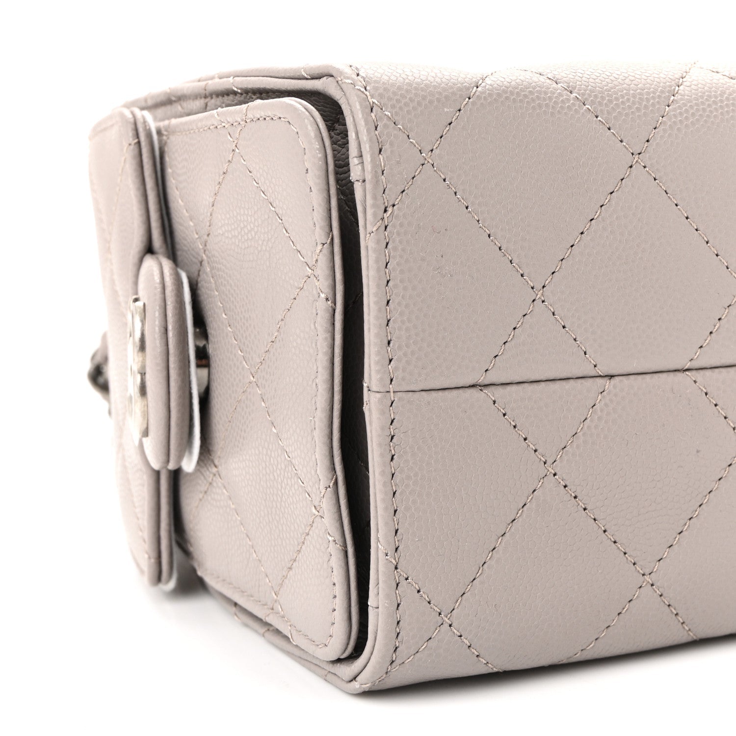 Caviar Quilted Mini CHNL 25 Handbag Dark Grey