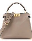 Vitello Tahiti Burro Medium Peekaboo Iconic Essentially Satchel Tortora Black