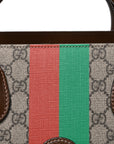 GG Supreme Monogram Fake/Not Large Retro Interlocking G Tote Bag Beige Brown Sugar