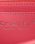 Lambskin Quilted Mini Rectangular Flap Pink