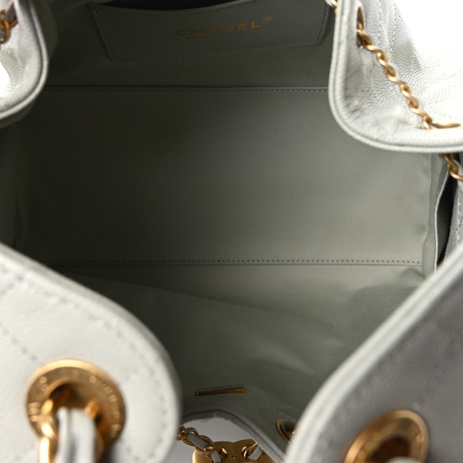 Caviar Quilted Small CHNL 25 Handbag Light Green