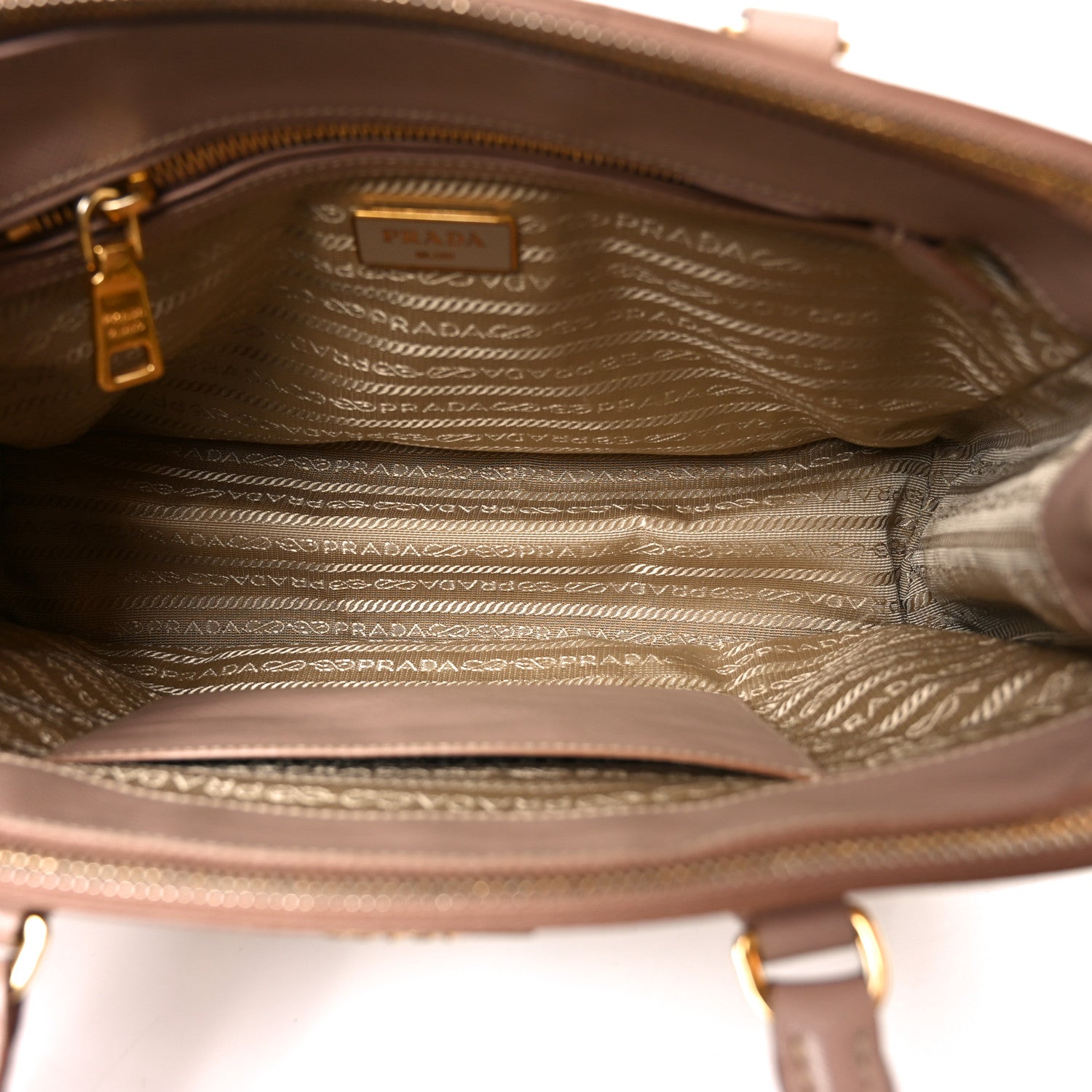 Saffiano Small Galleria Double Zip Tote Cammeo