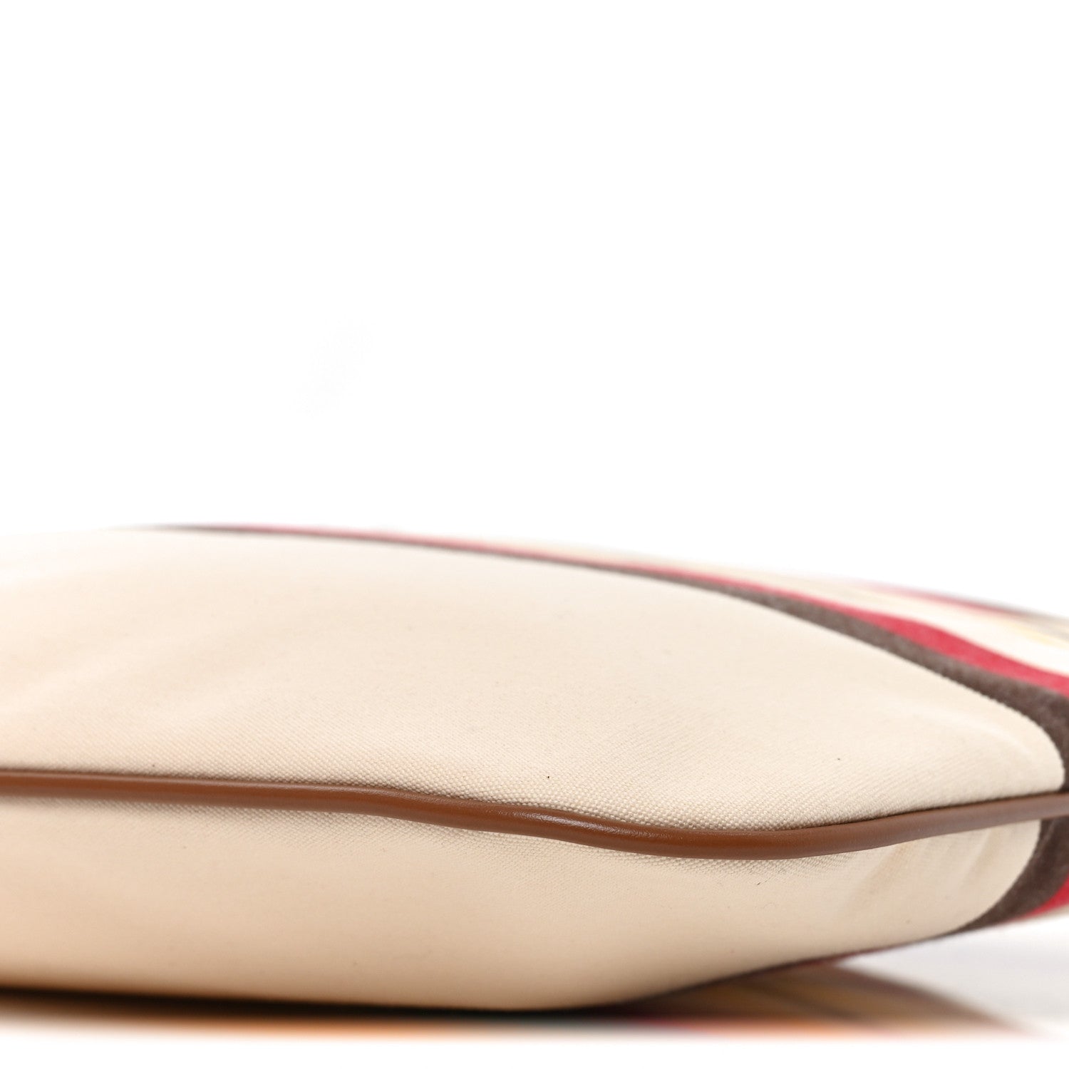 Canvas Calfskin Striped Ivy Beige Naturale Moro