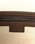 GG Supreme Monogram Web Small Ophidia Half Moon Hobo Brown