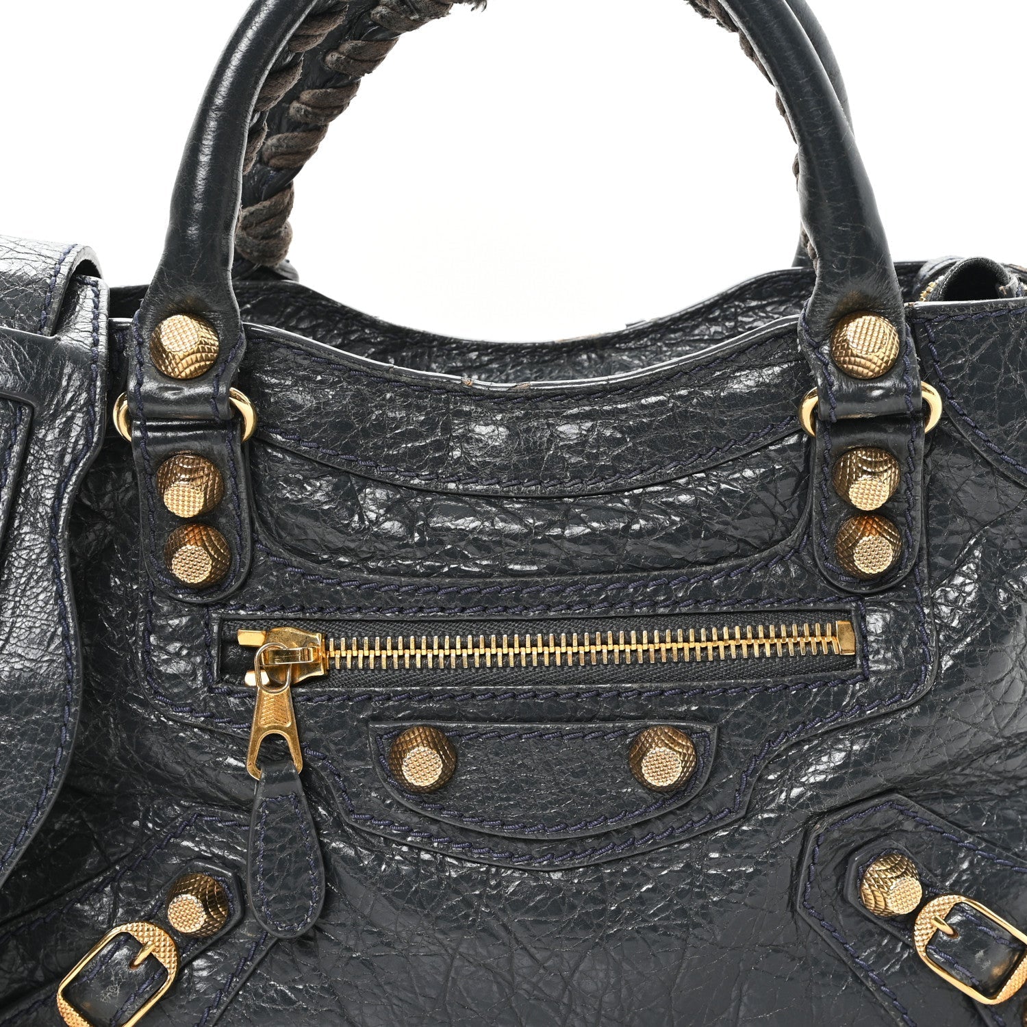 Agneau Giant 12 Gold Hardware Mini City Anthracite