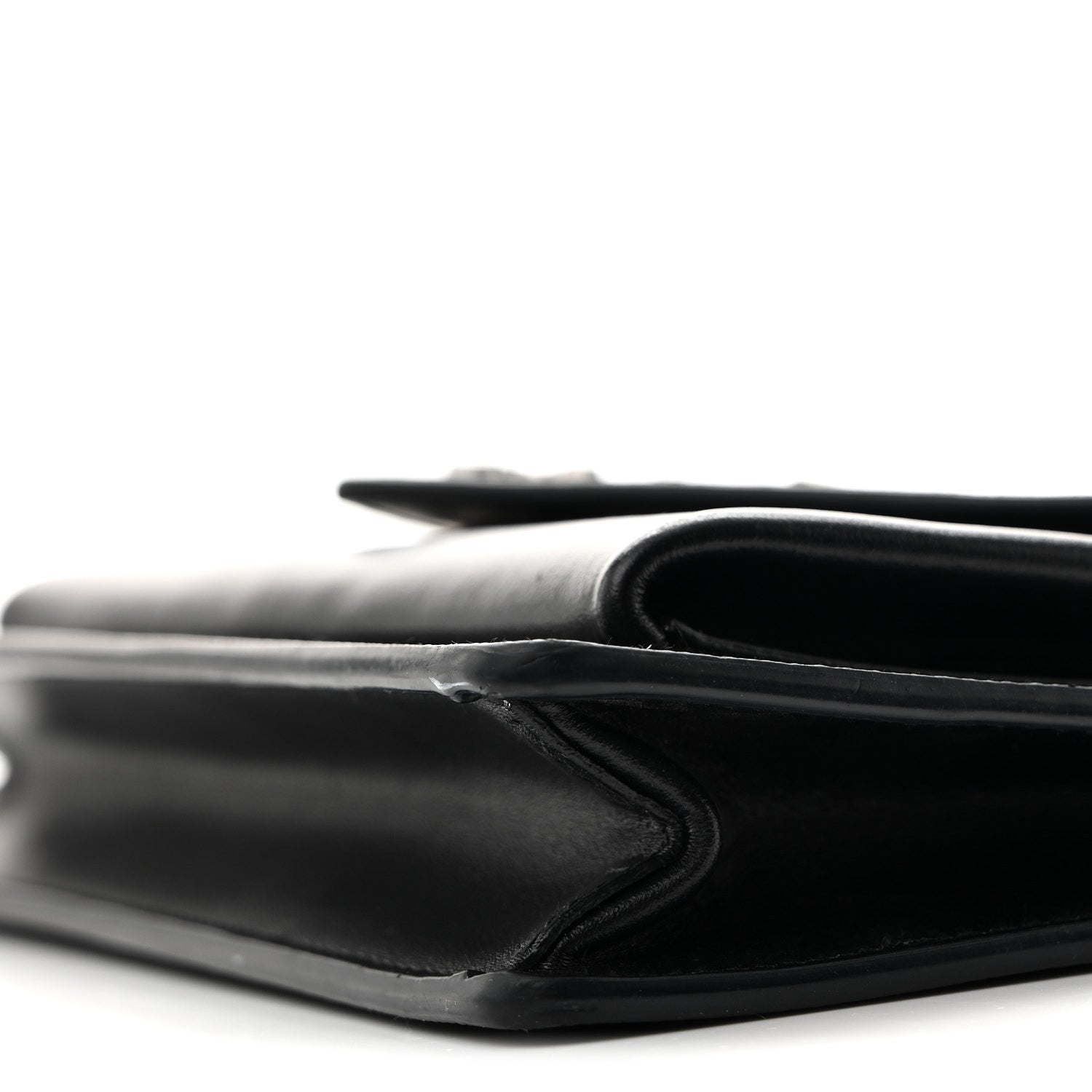 Saffiano City Calf Mini Envelope Bag Black