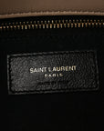 Lambskin Quilted Small Loulou Puffer Monogram Chain Satchel Dark Beige