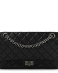 Aged Calfskin Quilted 2.55 Reissue 225 Flap Black