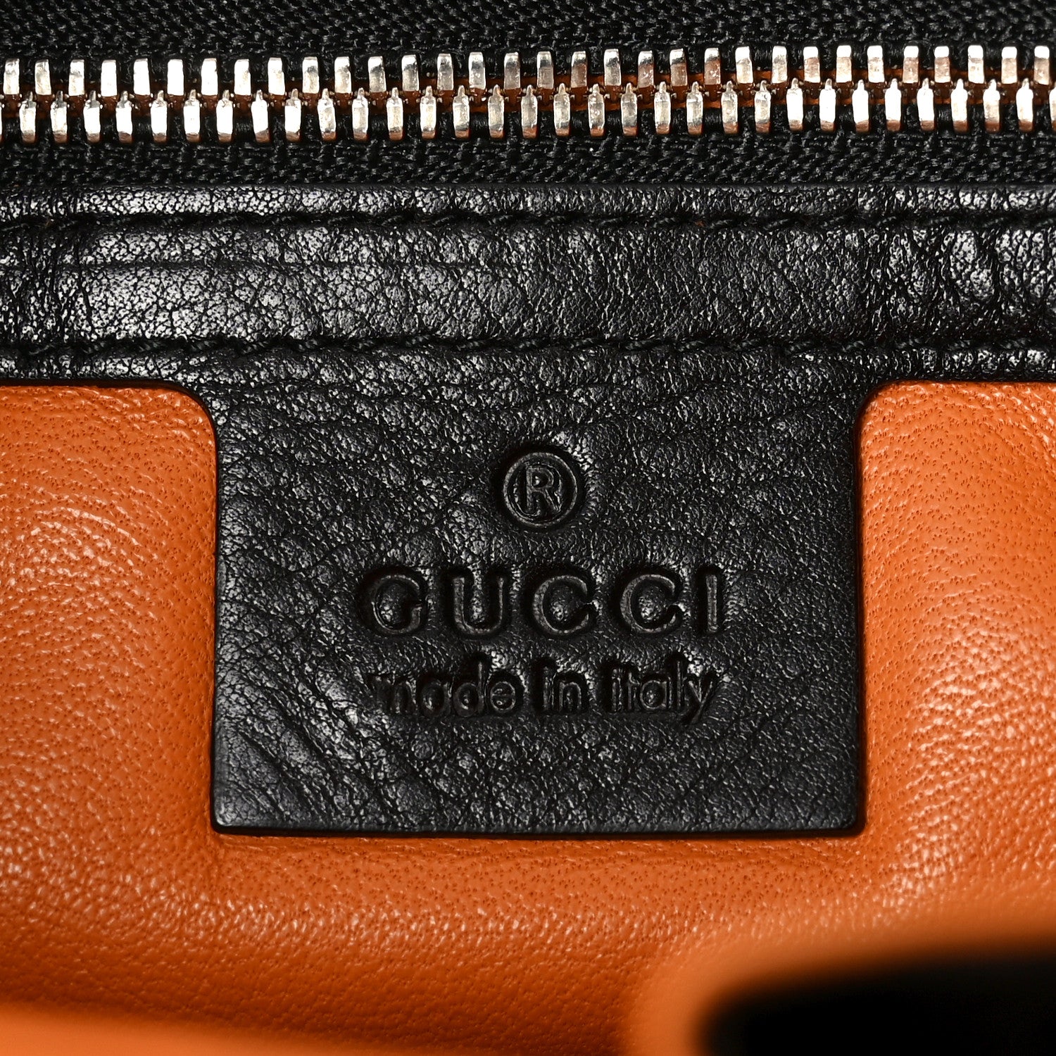 Nubuck Medium New Jackie Shoulder Bag Black Orange