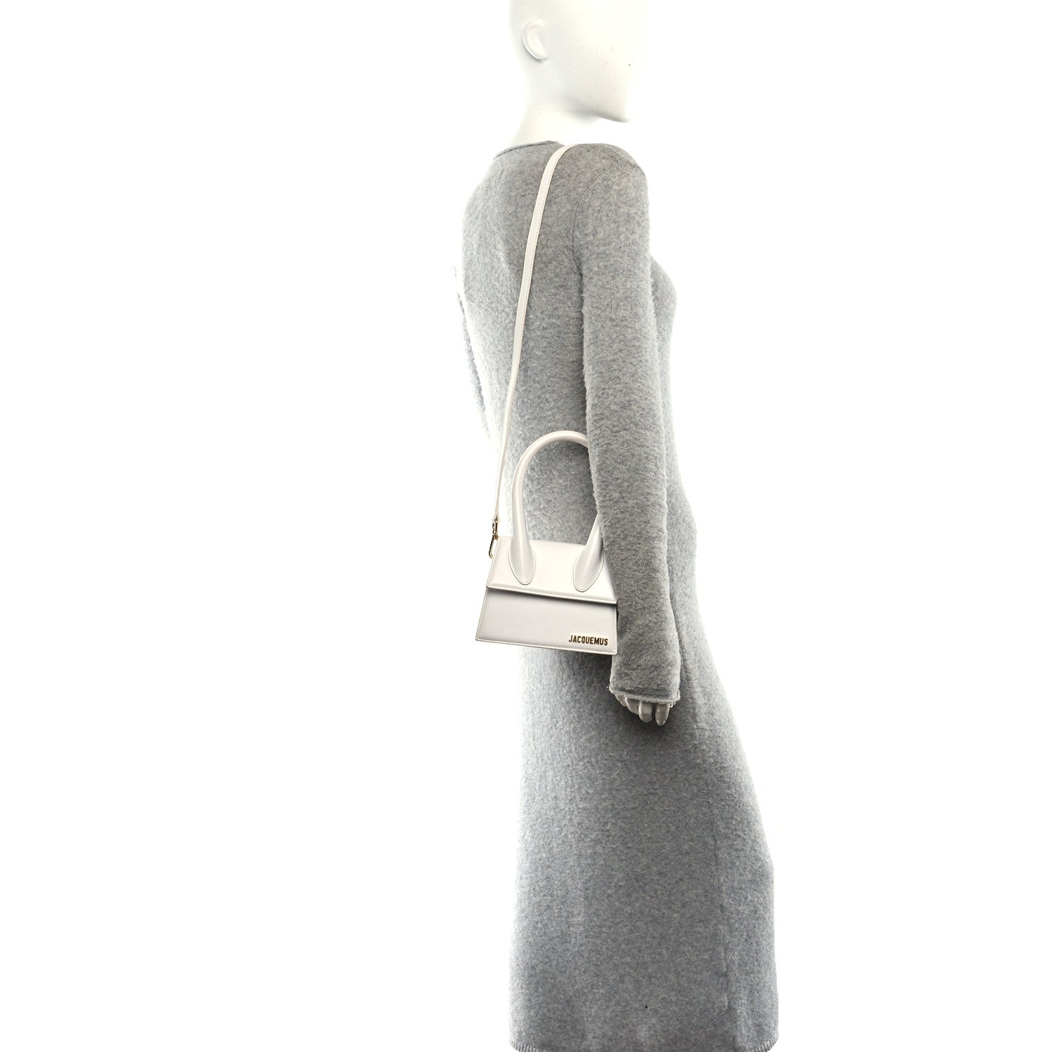 Smooth Calfskin Le Chiquito Moyen White