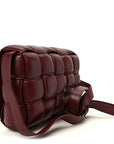 Nappa Maxi Intreccio Padded Cassette Crossbody Bag Barolo