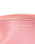 Metallic Lambskin Quilted Boy Wallet On Chain WOC Pink
