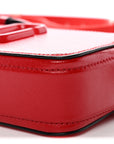 Saffiano Small Snapshot Camera Bag Red Beige