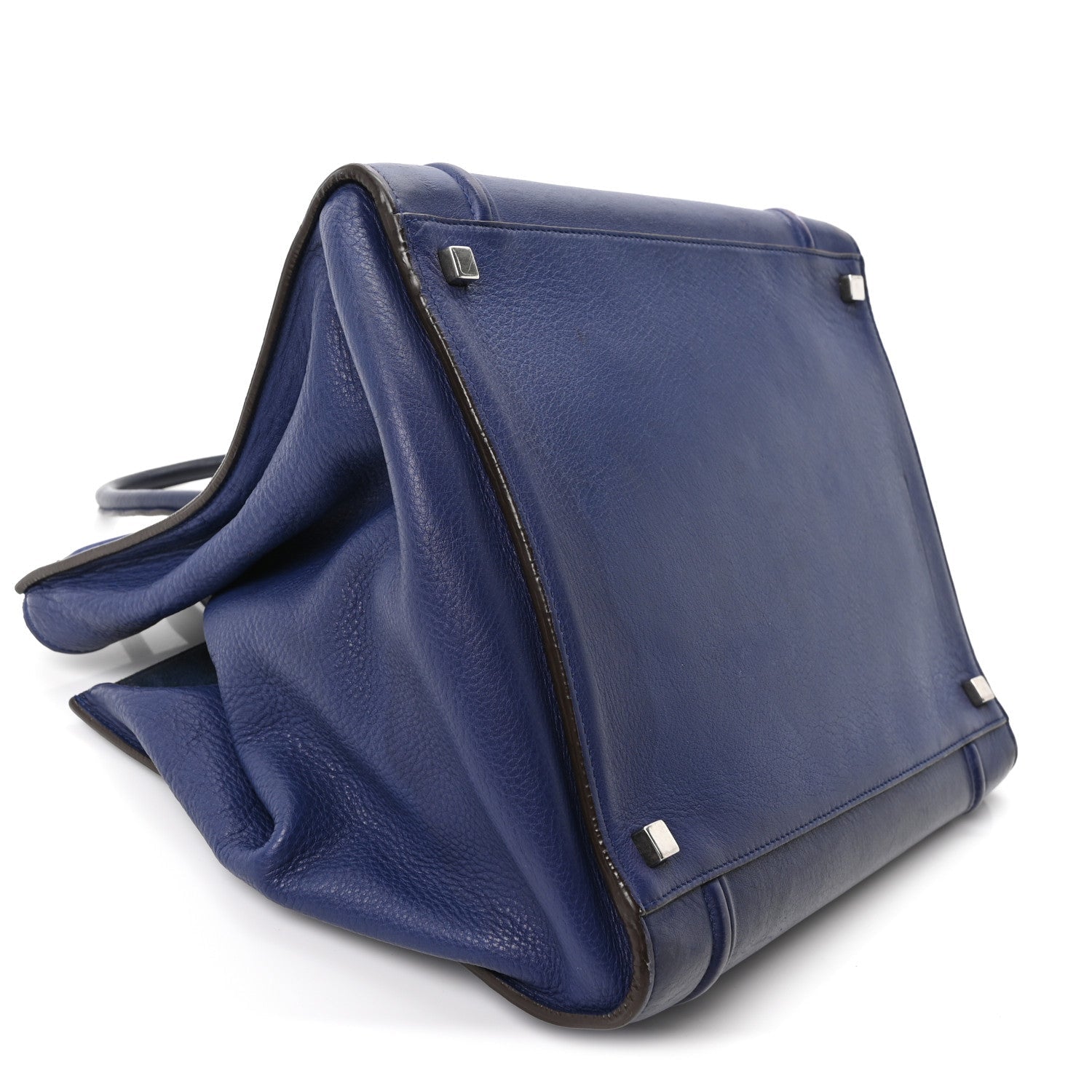 Grained Calfskin Medium Phantom Luggage Indigo