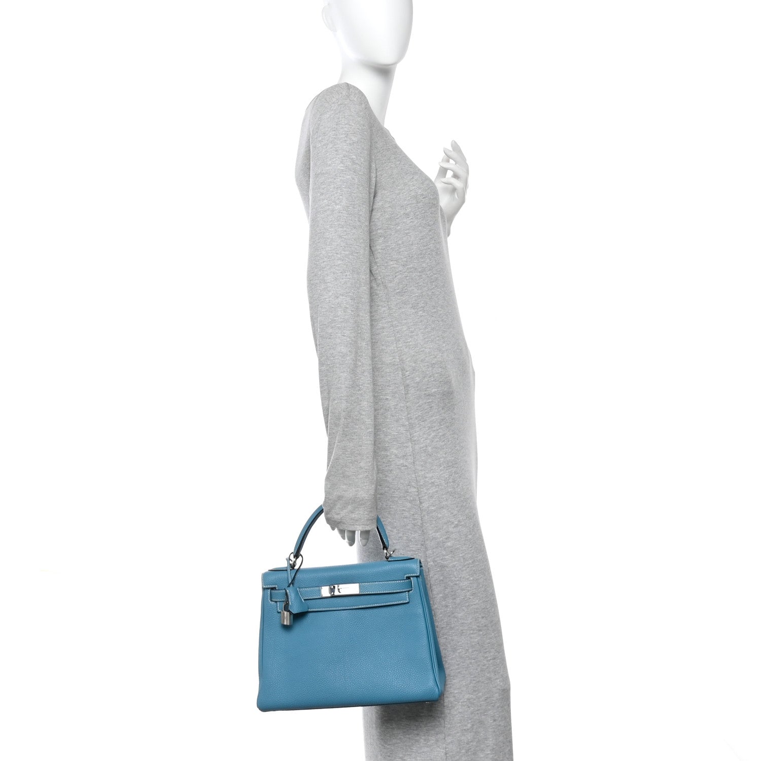 Togo Kelly Retourne 28 Blue Jean