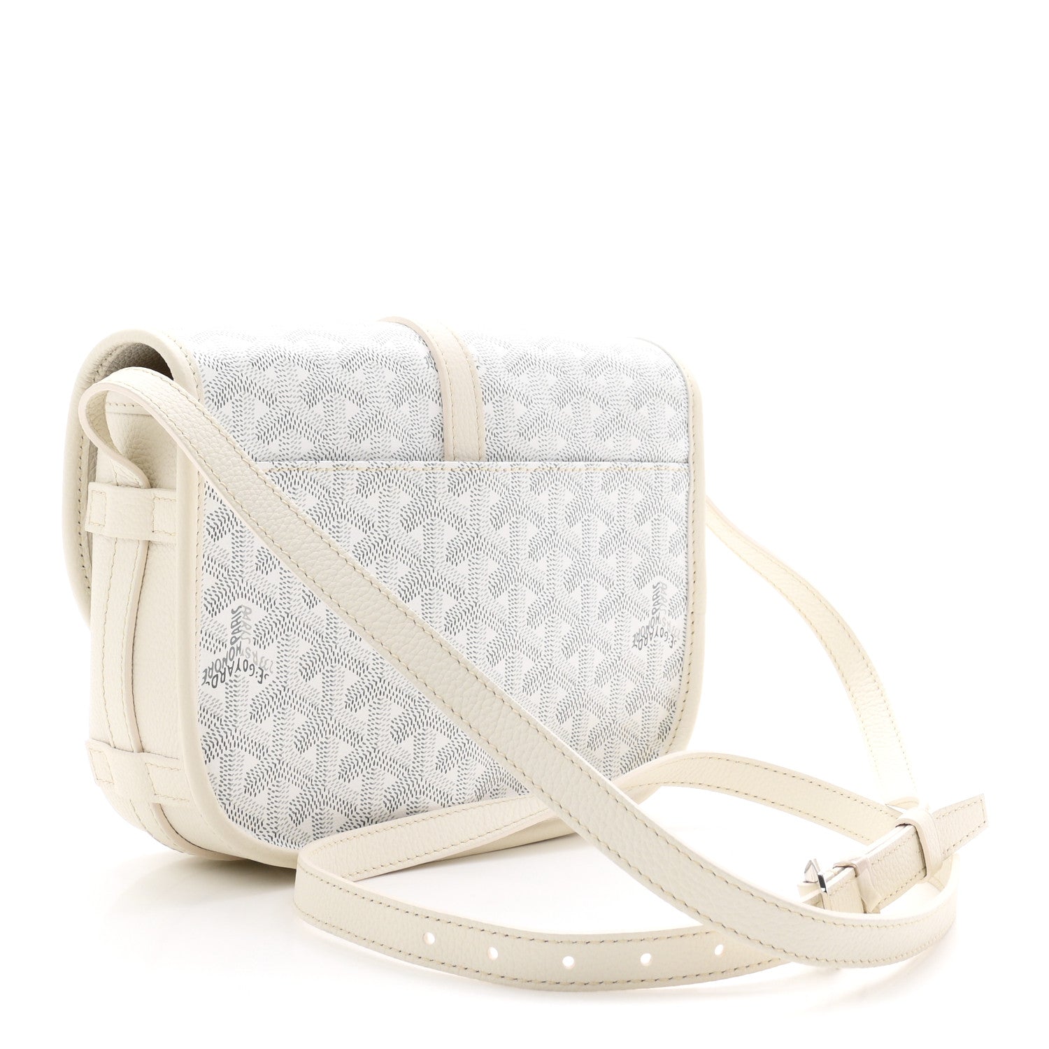 Goyardine Belvedere II PM Messenger Bag White