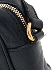 Pebbled Calfskin Small Soho Disco Bag Blue