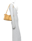 Mellow Nappa Donut Medium Chain Flamenco Knot Clutch Sahara