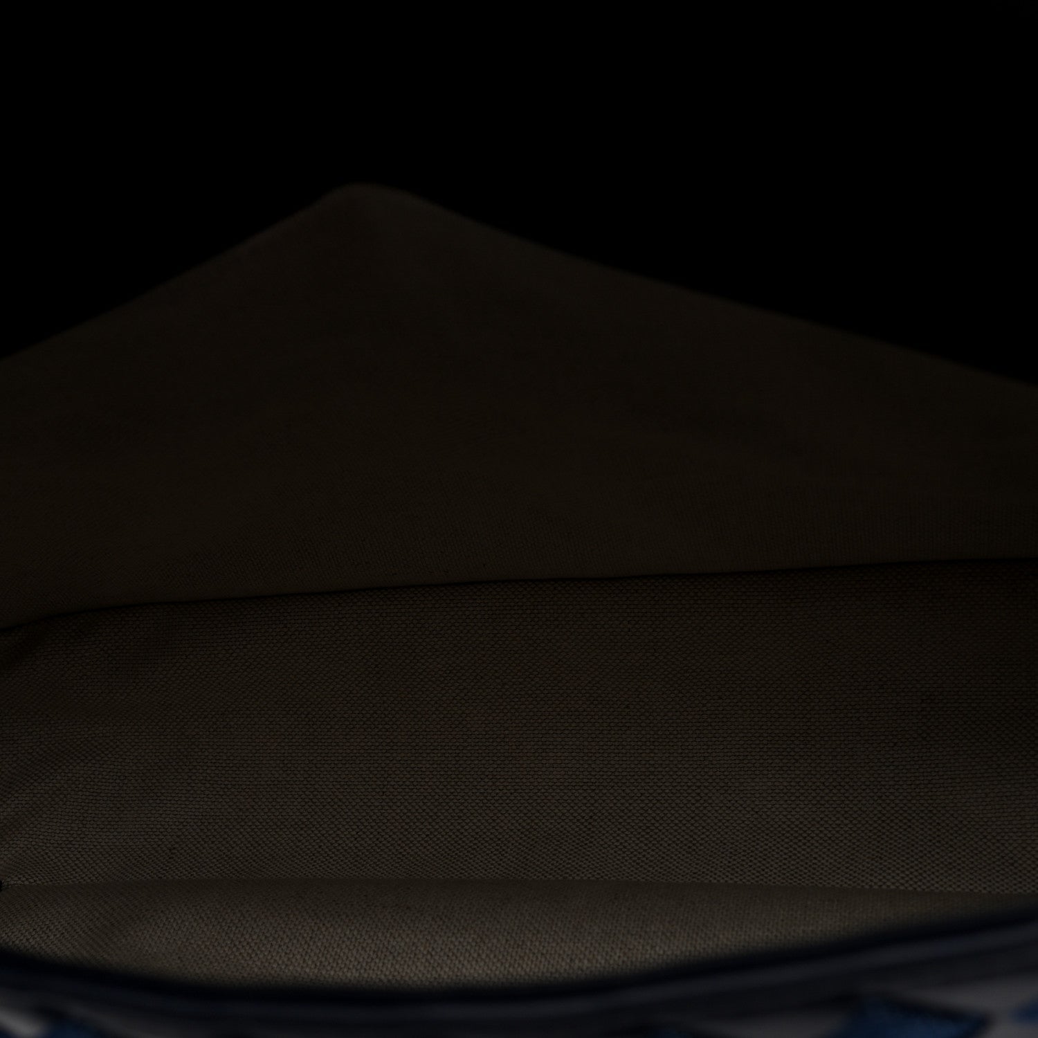 Denim Nappa Intrecciato Padded Messenger Abyss Indigo