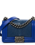 Galuchat Stingray Small Boy Flap Blue