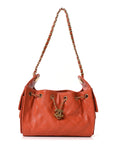 Caviar Quilted Mini CHNL 25 Handbag Dark Orange