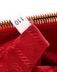 Saffiano Vernice Galleria Double Zip Tote Rosso