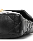 Lambskin Quilted Medium CHNL 19 Flap Black