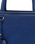Vitello Elite Petite 2Jours Tote Blue Neon
