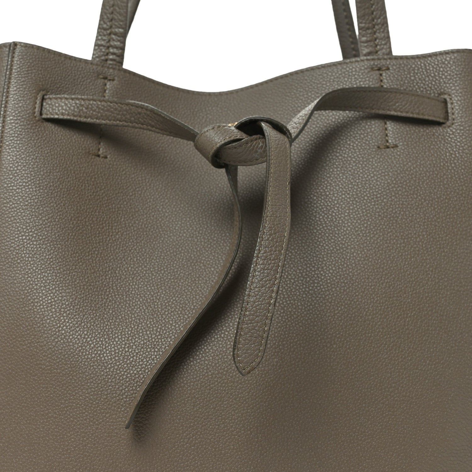 Soft Grained Calfskin Small Belt Cabas Phantom Taupe