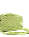 Nappa Intrecciato Small Camera Bag Acid Kiwi