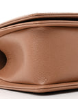 Caviar Chevron Quilted Medium Boy Flap Brown