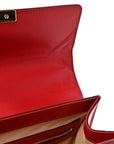 GCCIssima Signature Small Padlock Top Handle Bag Hibiscus Red
