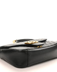 Calfskin Matelasse Mini GG Marmont Shoulder Bag Black