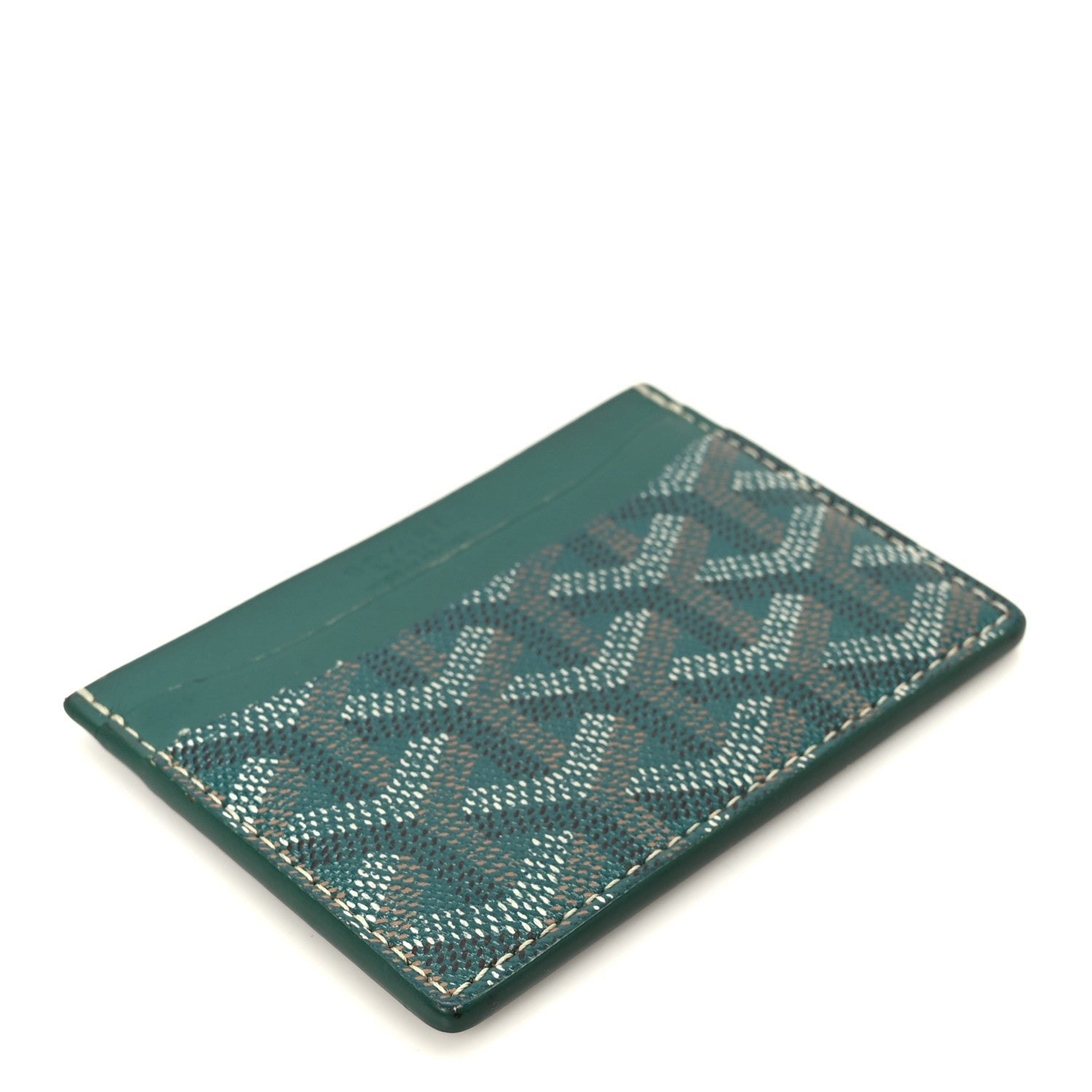 Goyardine Saint Sulpice Card Holder Green