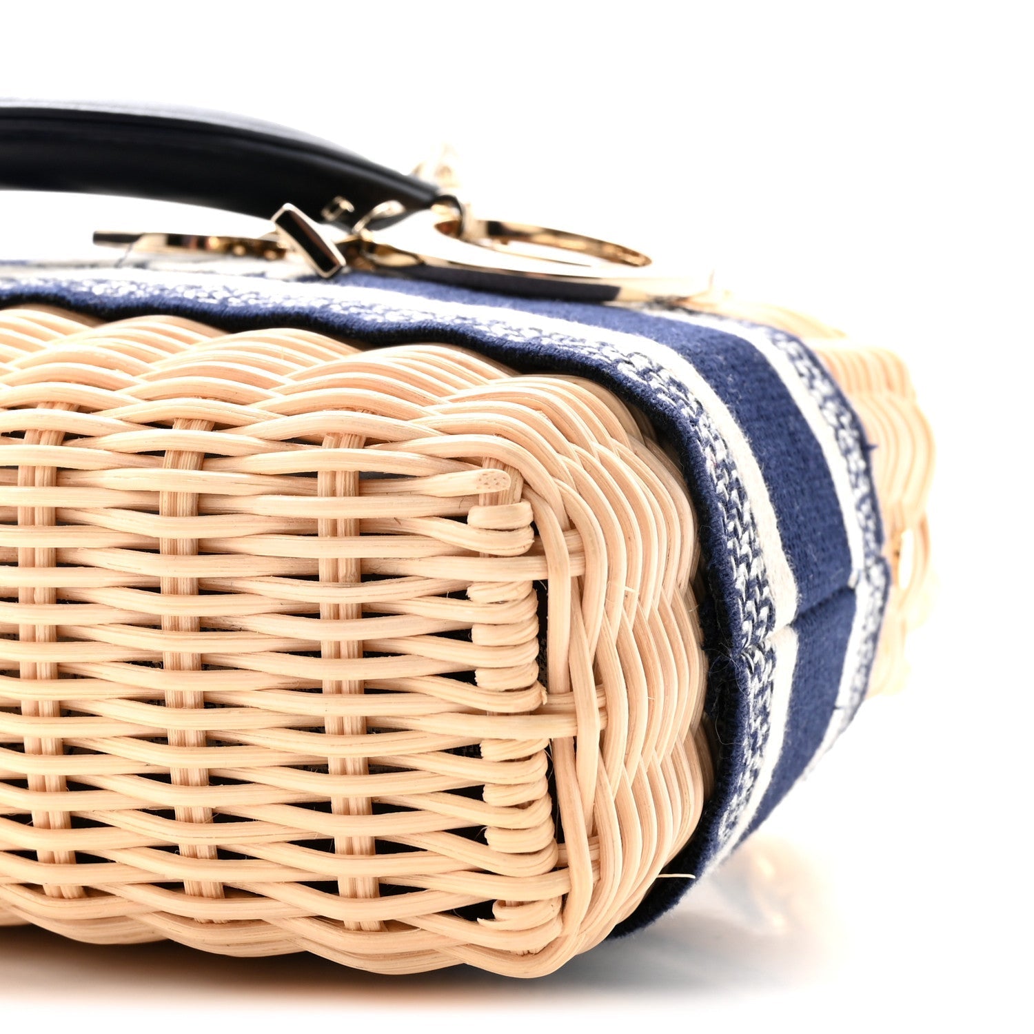 Wicker Oblique D1ORiviera Medium Lady D-Joy Bag Blue