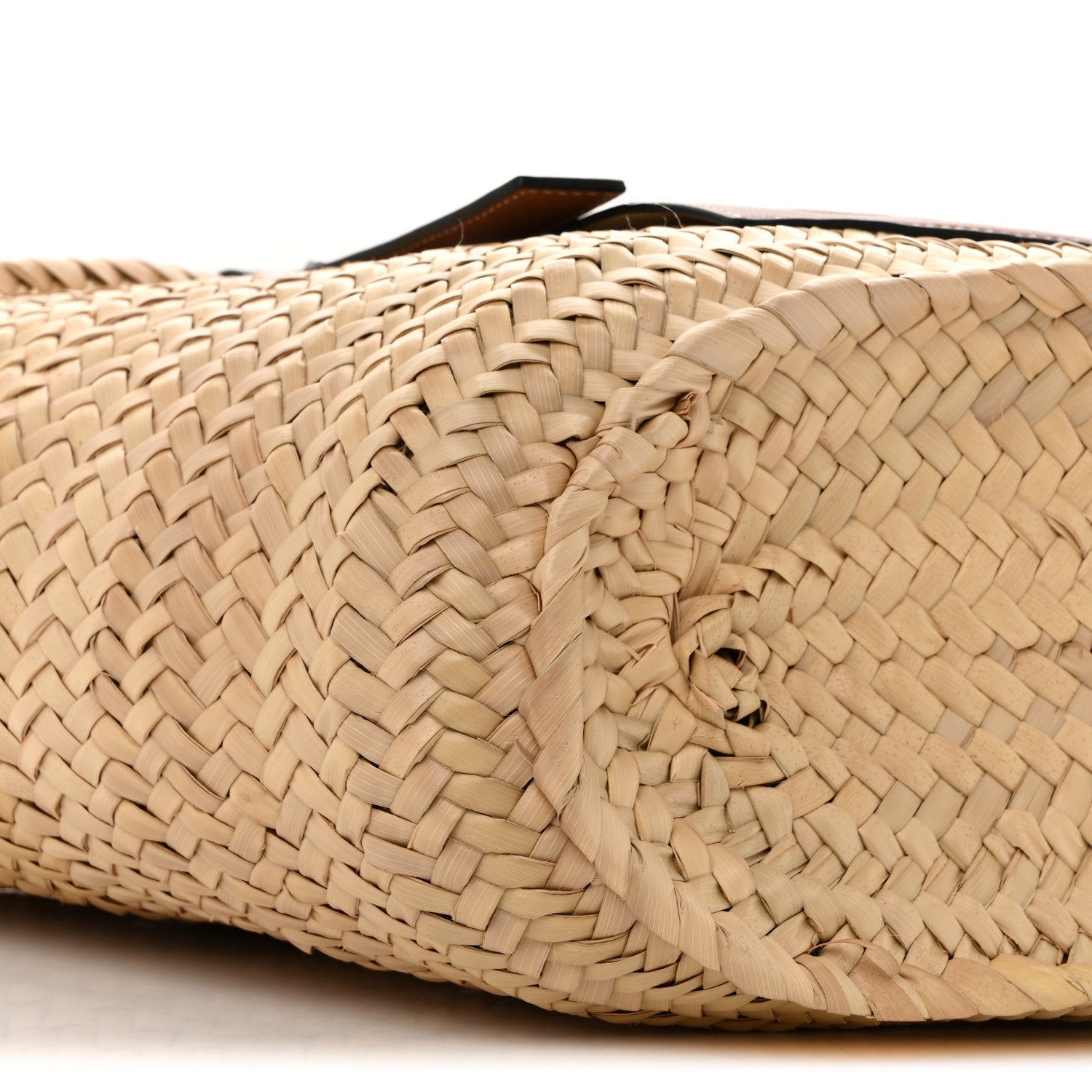Raffia Basket Tote Bag Natural Tan