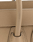 Drummed Calfskin Nano Luggage Dune