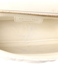 Supple Calfskin Cannage Medium Caro Bag Ivory